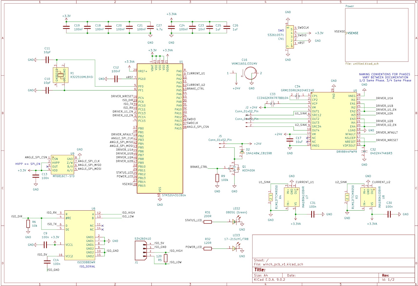 Winch controller schematic